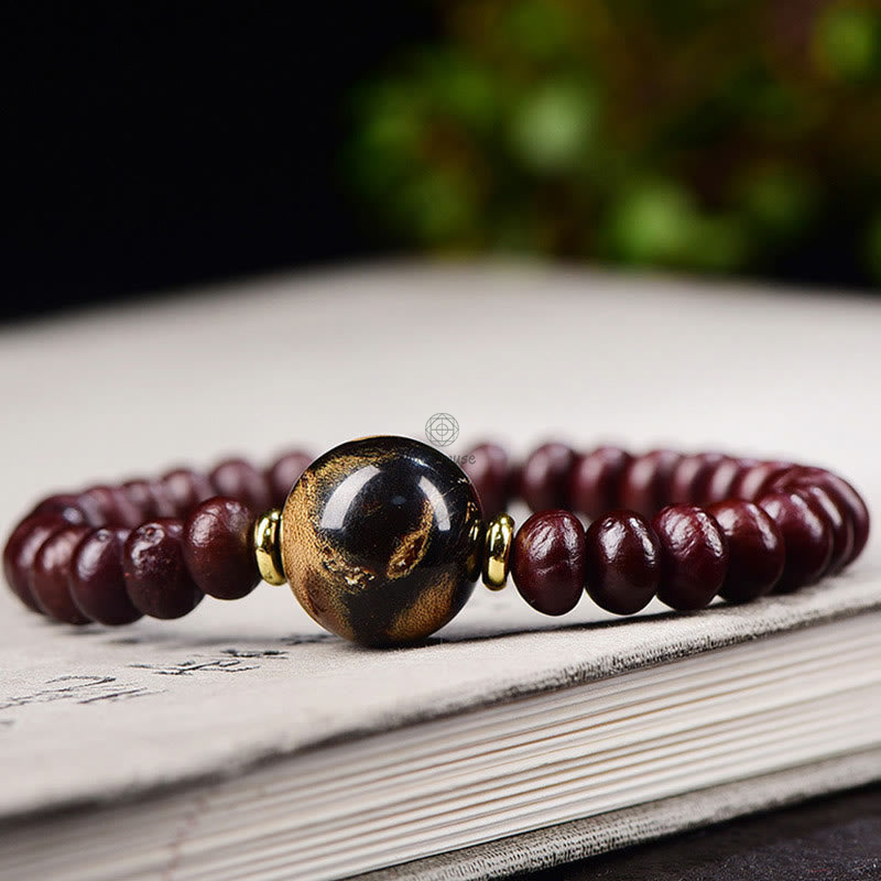 Tibetan Purple Bodhi Seed Harmony Bracelet - Image 6