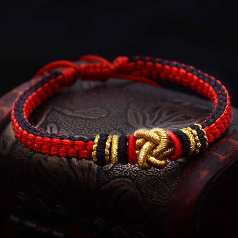 Colorful Rope Lucky Luck Muse Handmade Bracelet with True Love Knot