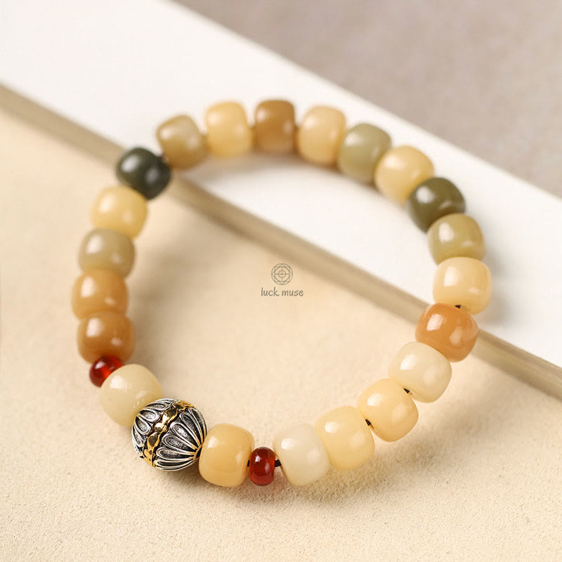 Bodhi Seed Om Mani Padme Hum Wisdom Bracelet with Buddhist Citipati Design - Image 17