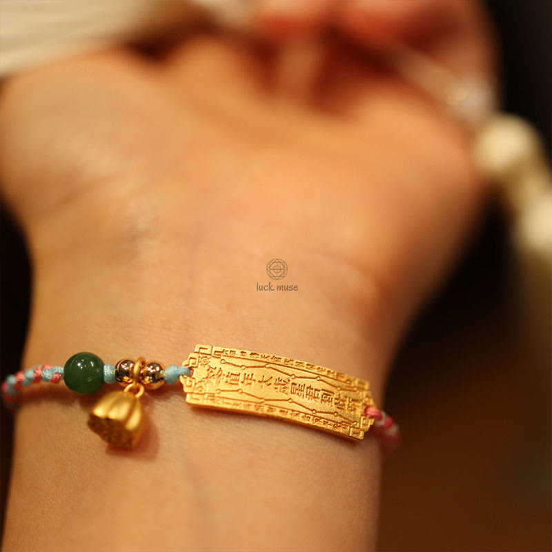 925 Sterling Silver Multicolor String Protection Luck Charm Bracelet - Image 3
