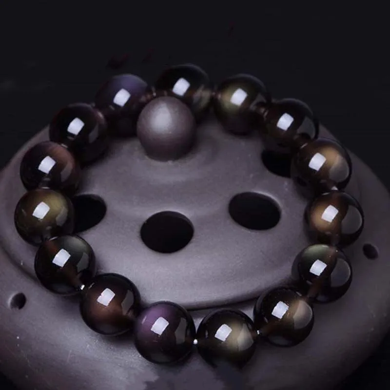 Luck Muse Rainbow Obsidian Bracelet - Image 3