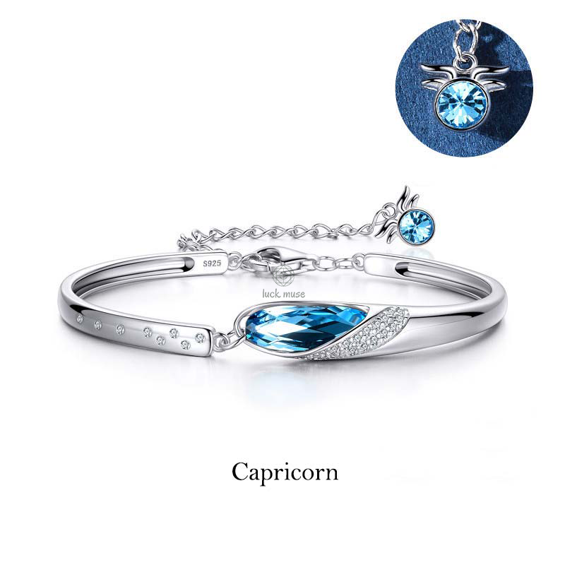 Luck Muse 925 Sterling Silver Zodiac Charm Bracelet - Image 18