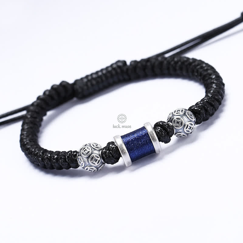 Copper Coin Bead Balance Braided Bracelet - Image 4