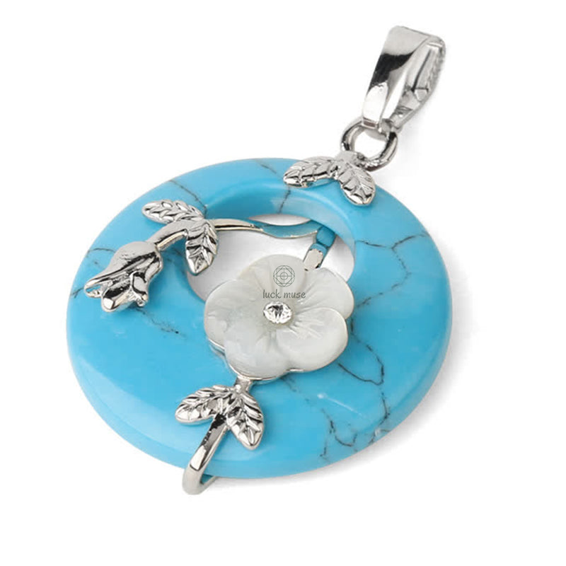 Luck Muse Crystal Amethyst Green Aventurine Flower Healing Necklace Pendant - Image 38