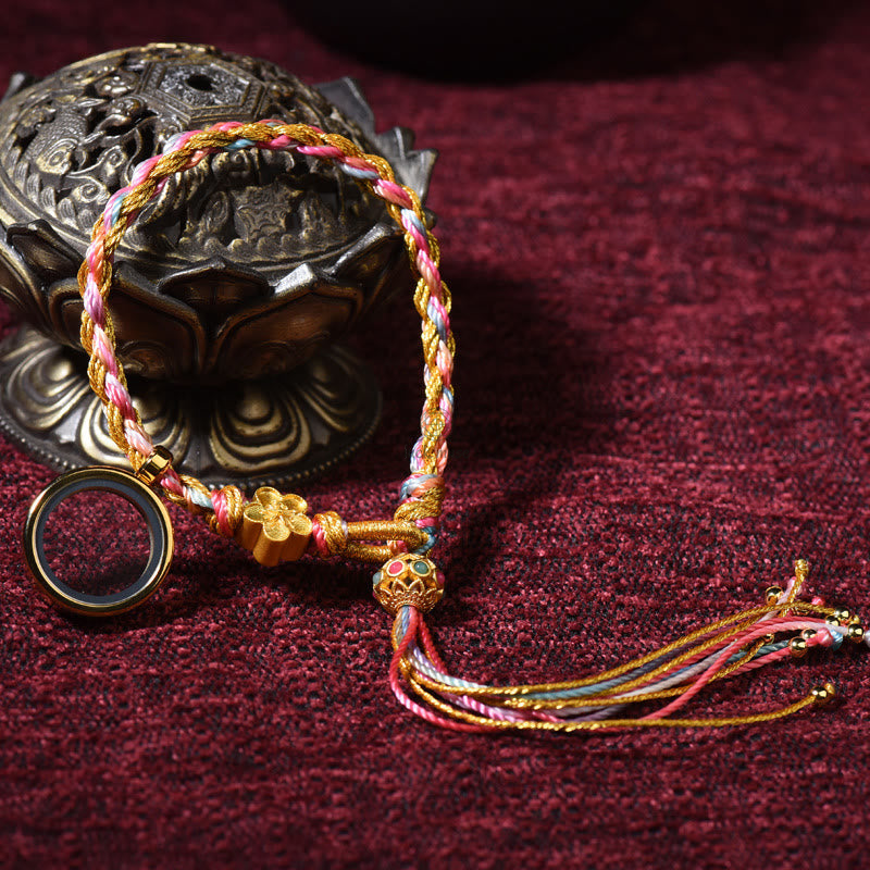 Tibetan Handmade Luck String Bracelet with Luck Muse, Single/Double Wrap - Image 6