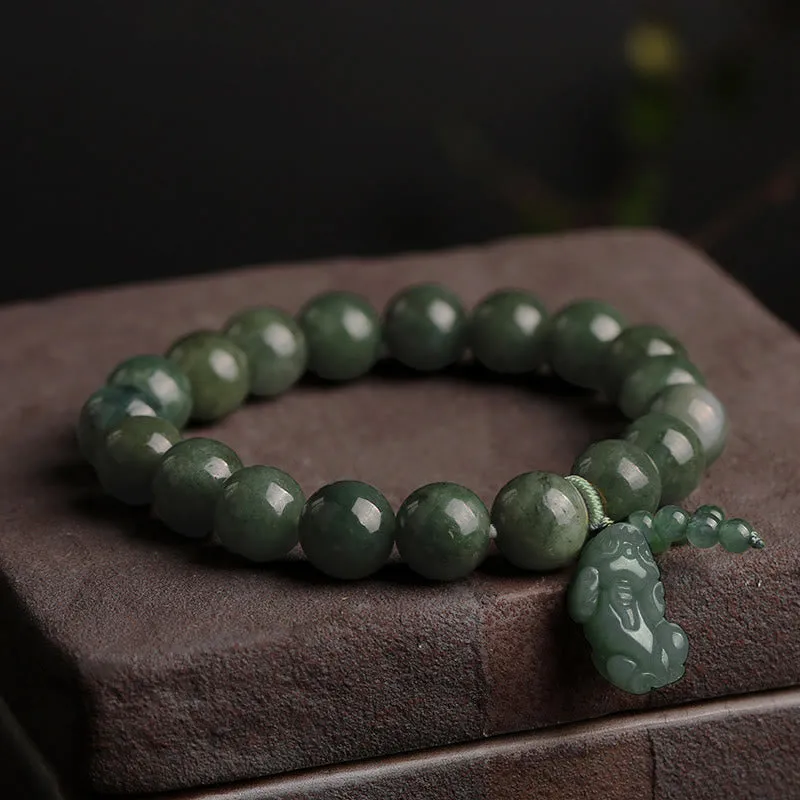 Tibetan Jade PiXiu Prosperity Bracelet by Luck Muse Shop