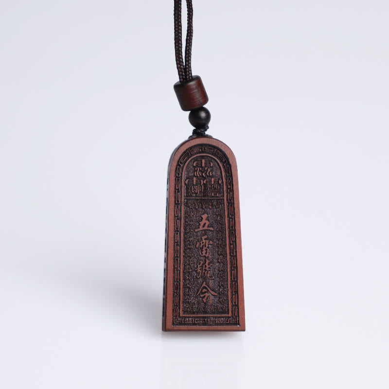 Lightning Struck Jujube Wood Luck Muse Protection Necklace - Image 9