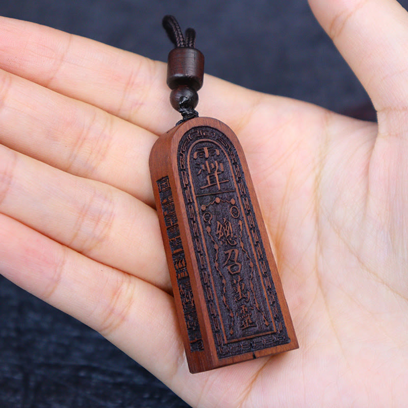 Lightning Struck Jujube Wood Luck Muse Protection Necklace - Image 8