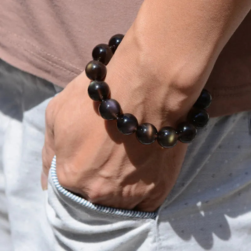 Luck Muse Rainbow Obsidian Bracelet - Image 5