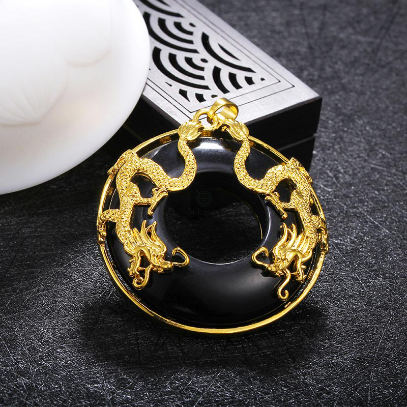 Luck Muse Tibetan Jade Dragon Necklace - Image 4