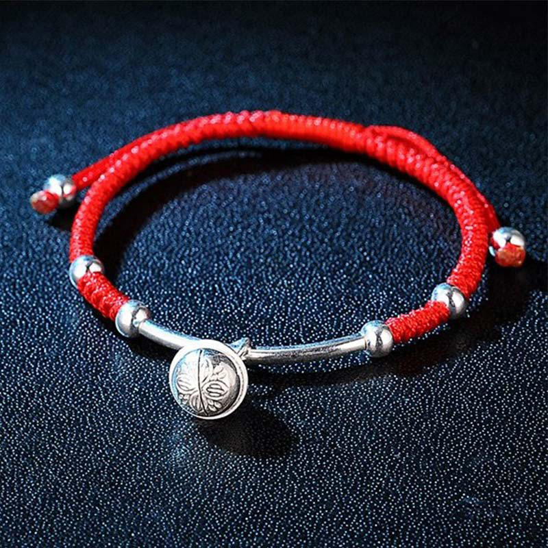 Feng Shui Red String Bell Bracelet with Luck Muse - Image 2