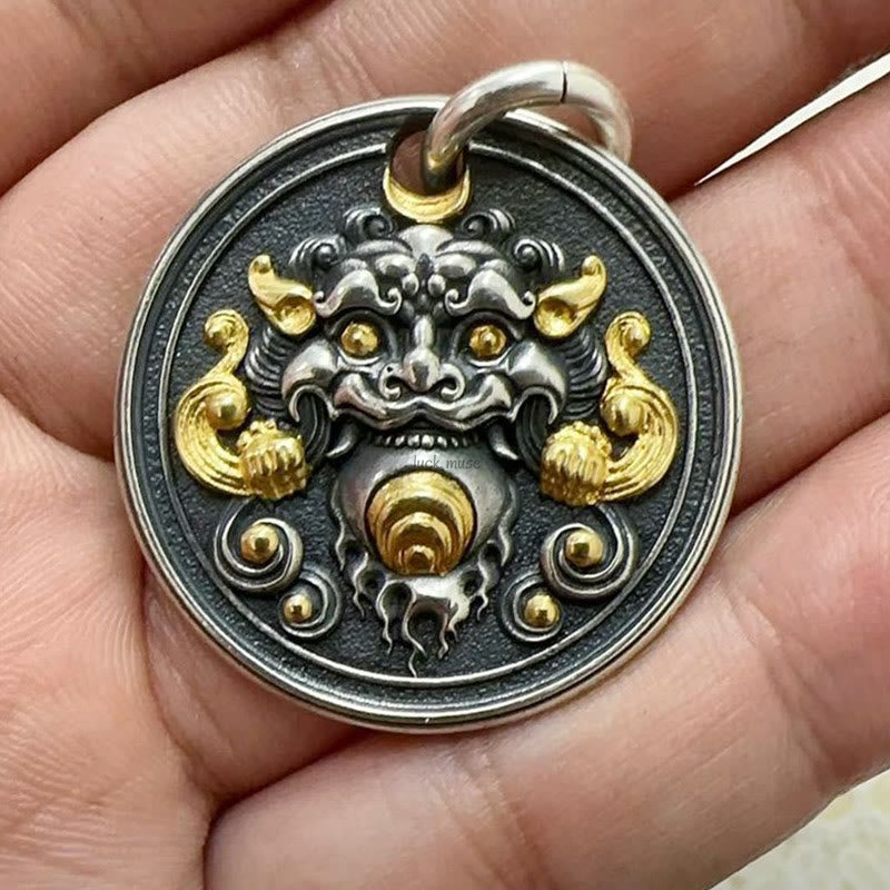 Luck Muse Tibetan Kirtimukha Healing Amulet Necklace - Image 6