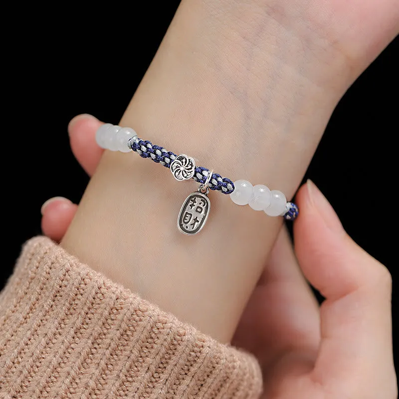 Handmade Lucky Fortune Rope Bracelet with Luck Muse