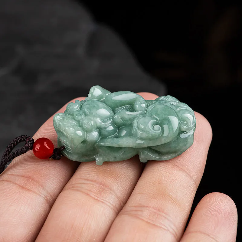 Jade PiXiu Wealth Luck Necklace Pendant - Image 5