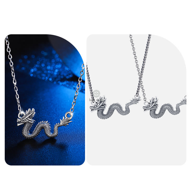 Luck Muse 925 Sterling Silver Year Of The Dragon Protective Dragon Chain Necklace Pendant - Image 9