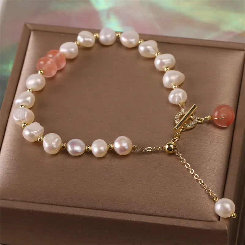 Natural Green Strawberry Quartz Luck Muse Healing Bracelet - Image 13