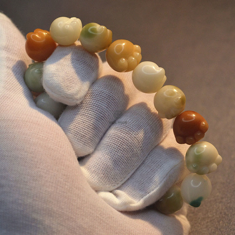 Multilayered Bodhi Seed Cat Paw Harmony Bracelet - Image 12