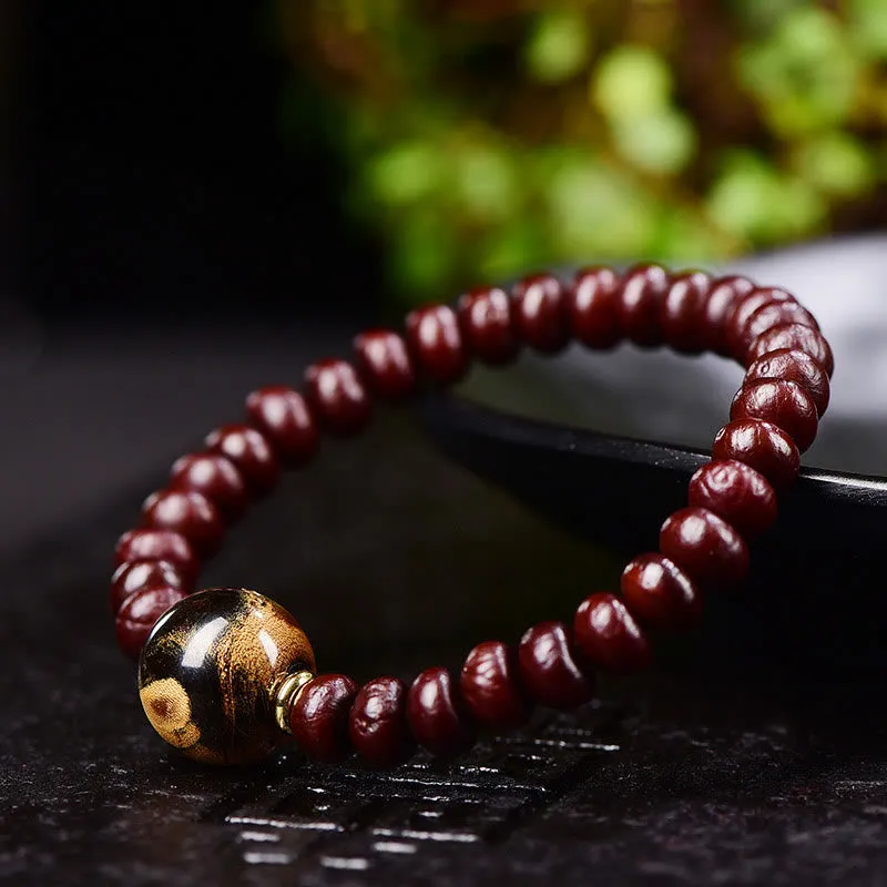 Tibetan Purple Bodhi Seed Harmony Bracelet - Image 4