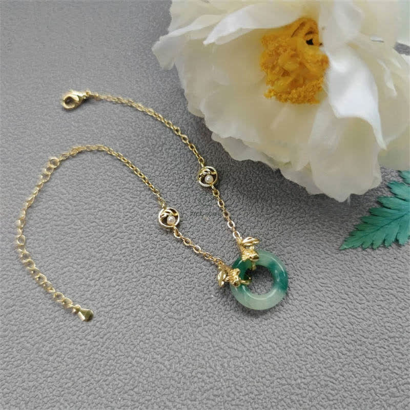 Cyan Jade Koi Fish Healing Bracelet - Image 9