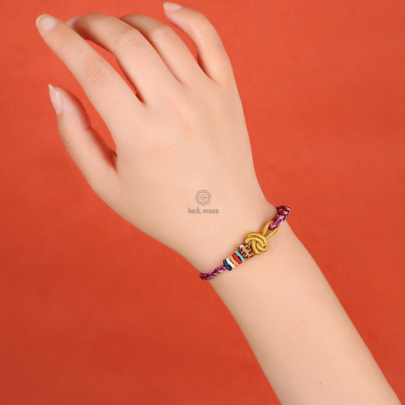 Dunhuang Colorful Rope Luck Muse Protection Bracelet - Image 11