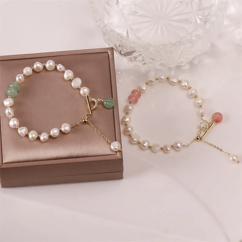 Natural Green Strawberry Quartz Luck Muse Healing Bracelet - Image 16