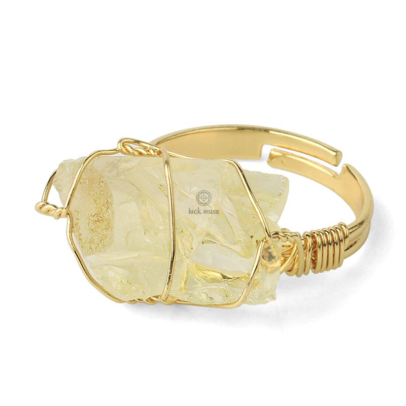 Luck Muse Shop Amethyst Gemstone Adjustable Ring - Image 10