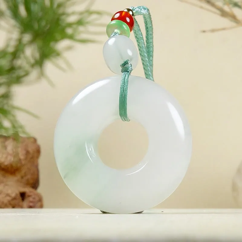 Natural Jade Luck Muse Prosperity Necklace Pendant - Image 5