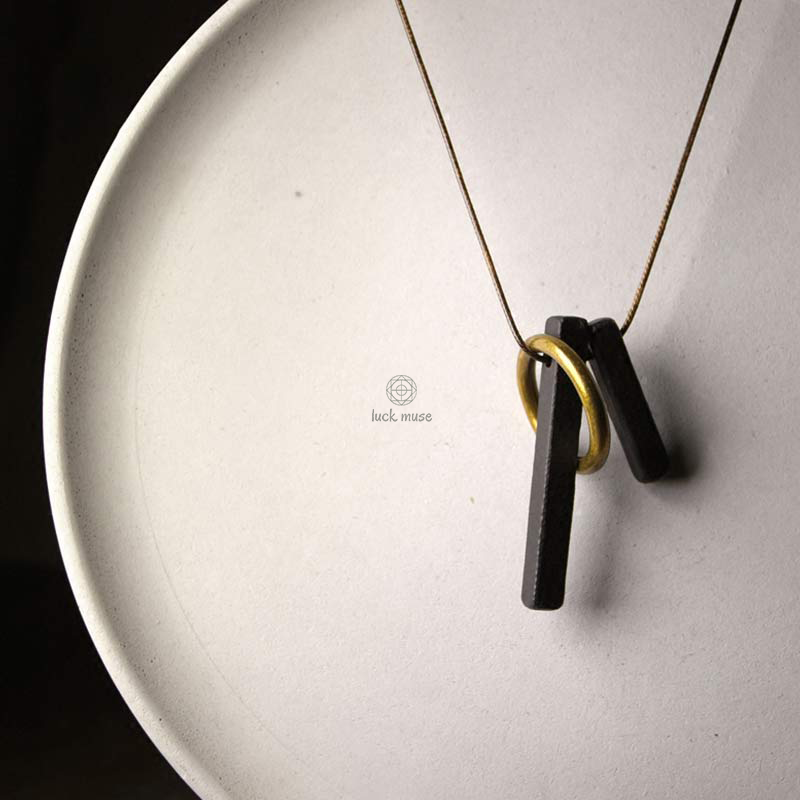 Zen Circle Ebony Wood Necklace Pendant for Enlightenment - Image 7