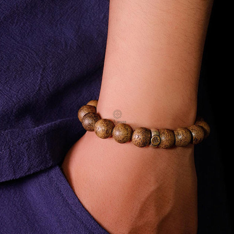 Chinese Zodiac Natal Buddha Agarwood Silver Bracelet for Peace and Calm - Image 5
