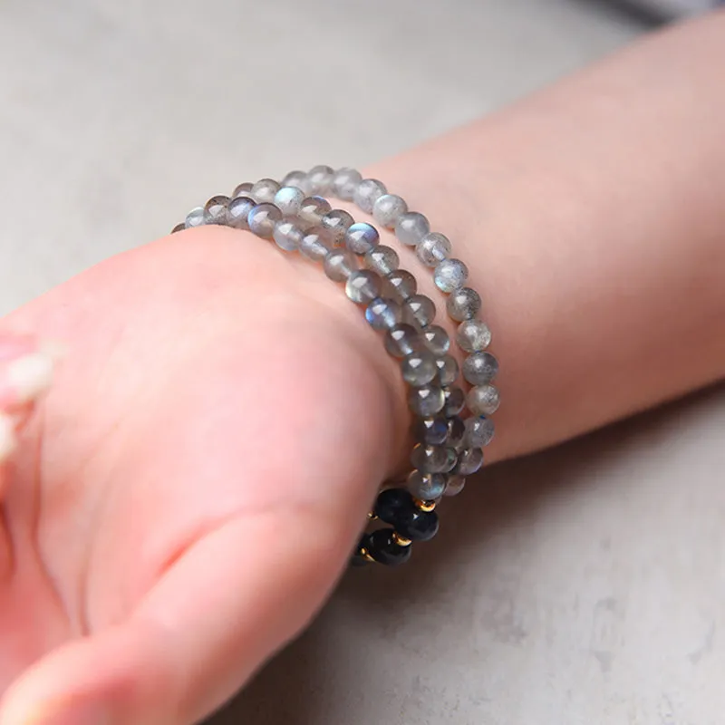 Luck Muse Moonstone Lazurite Healing Bracelet - Image 10