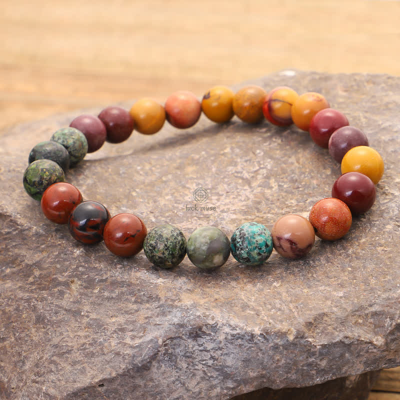 Luck Muse 108 Mala Beads for Emotional Growth Bracelet with Tassel Necklace Pendant - Image 4