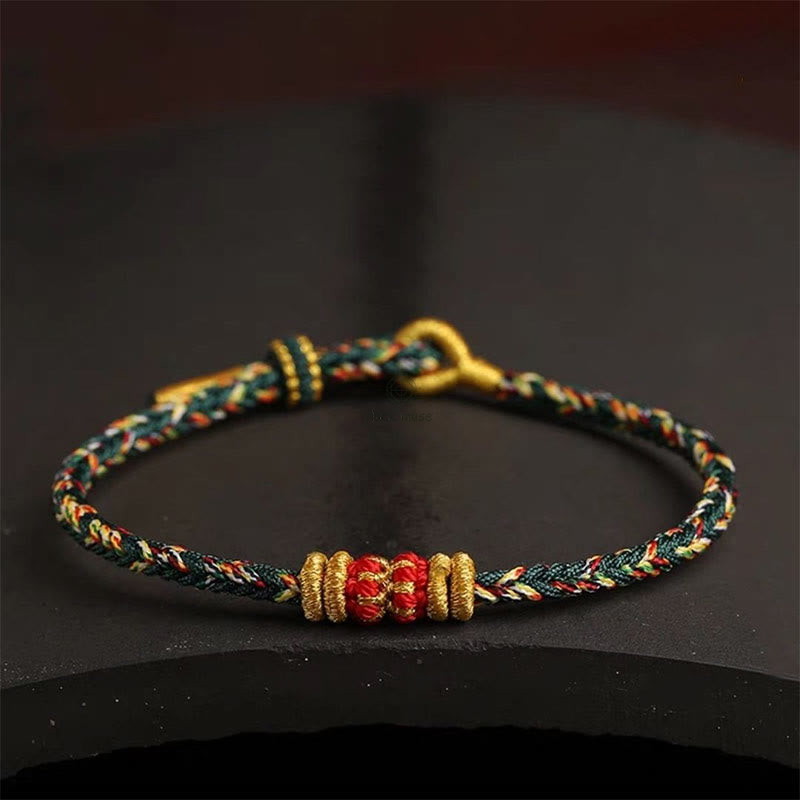 King Kong Knot Luck Bracelet - Handmade Colorful Rope with Luck Muse - Image 19
