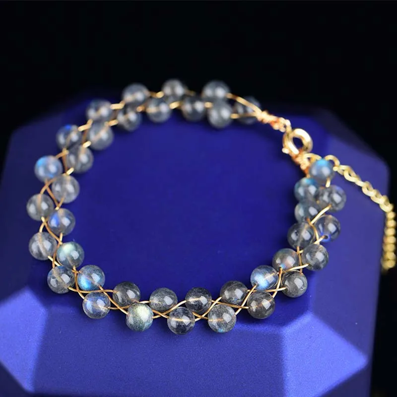 Natural Moonstone Love Blessing Bracelet by Luck Muse Shop - Image 3
