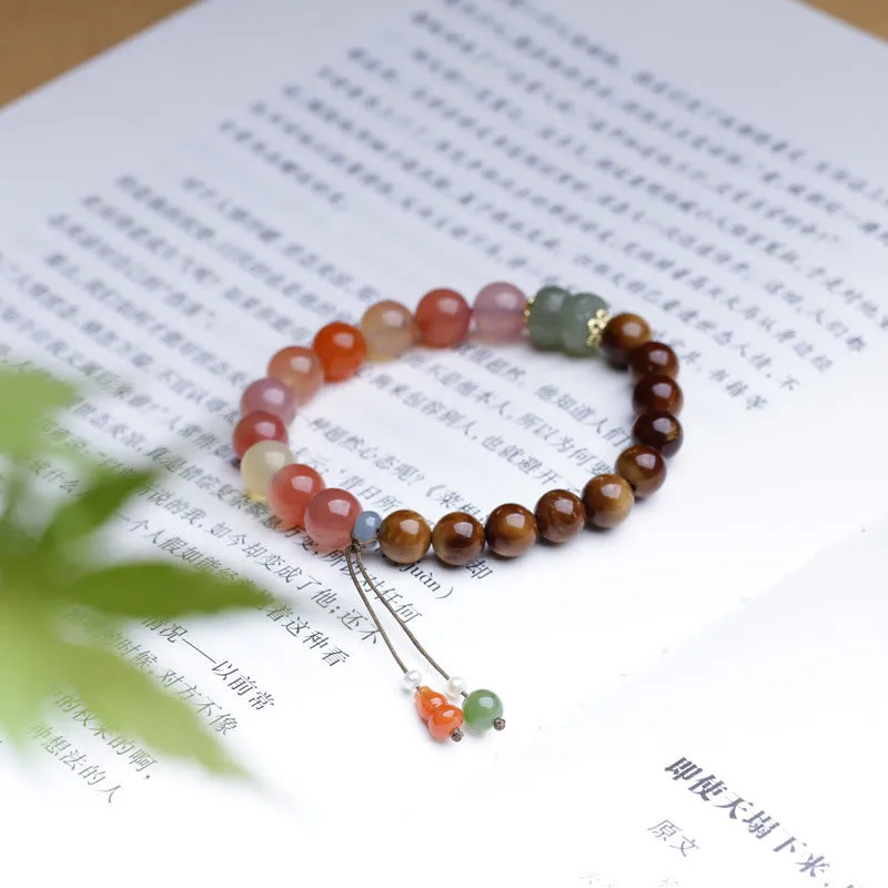 Luck Muse Wealth Protection Bracelet with Kuka Seed, Yanyuan Agate, and Hetian Jade - Image 5