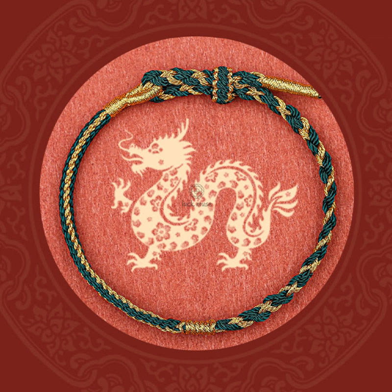 Luck Muse Handmade Chinese Zodiac Protection Bracelet Featuring Rabbit, Rooster, Rat, Horse, and Dragon - Image 14
