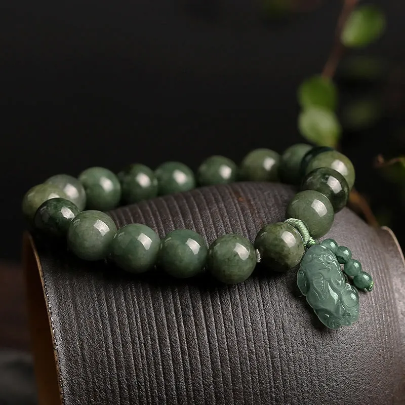 Tibetan Jade PiXiu Prosperity Bracelet by Luck Muse Shop - Image 2