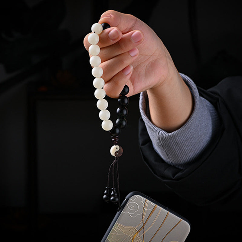 Luck Muse Ebony YinYang Protection Bracelet - Decorative Piece - Image 9