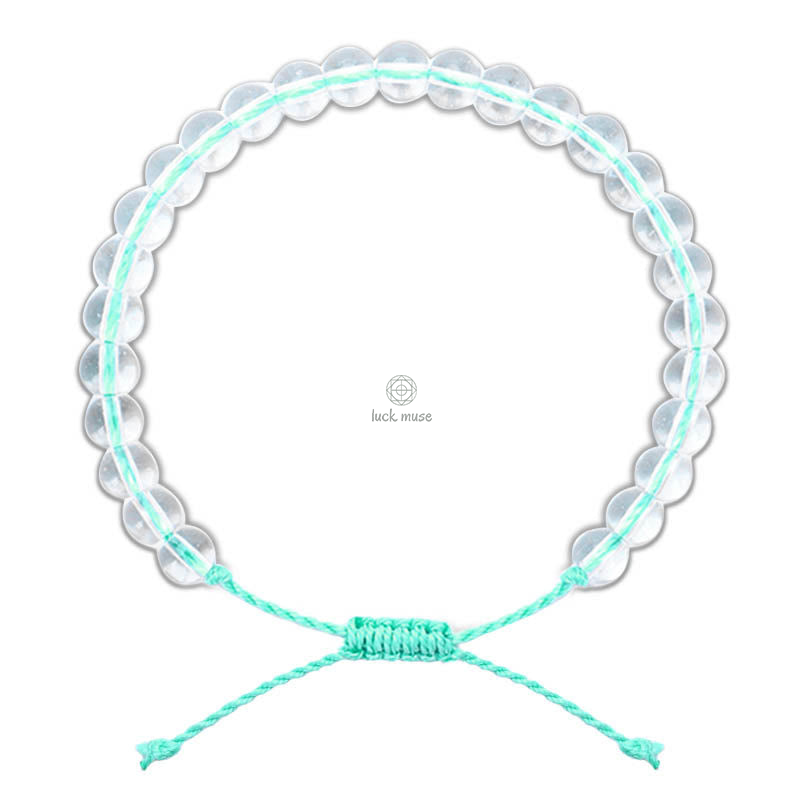 Handmade Glass Beads Braided String Adjustable Bracelet with Luck Muse Essence - Image 9