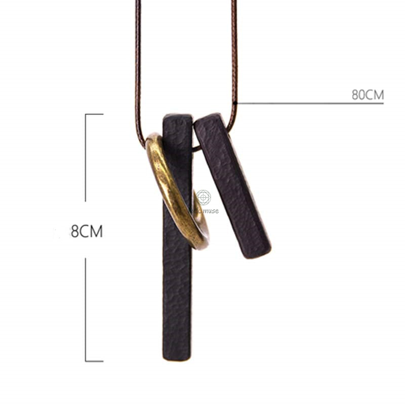 Zen Circle Ebony Wood Necklace Pendant for Enlightenment - Image 13