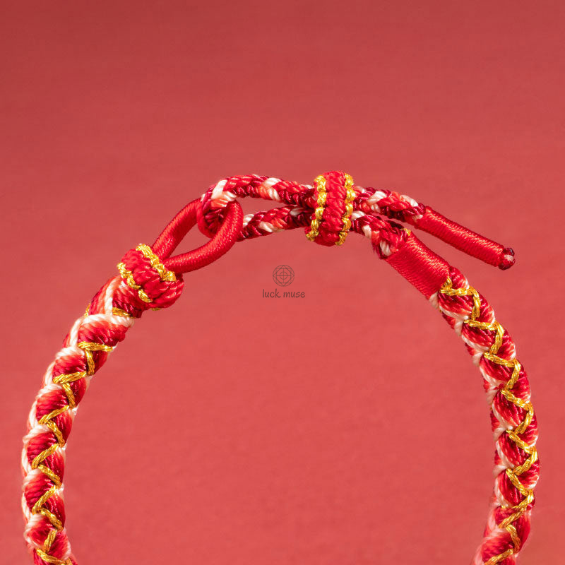 Luck Muse Dragon Scale Protection Handmade Rope Bracelet - Image 6