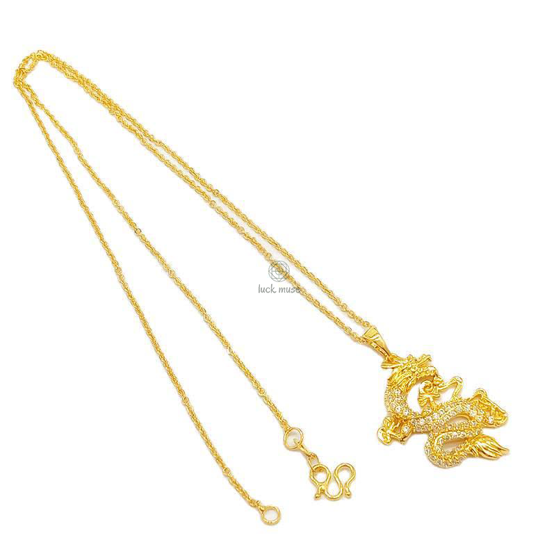 Gold Dragon Protection Necklace Pendant - Luck Muse Shop - Image 10