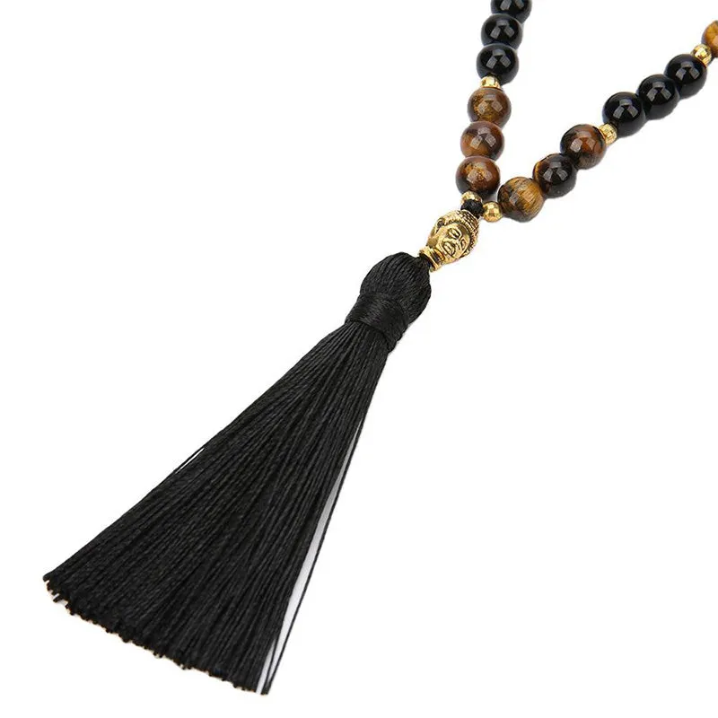 Luck Muse Tibetan Green Jasper Protective Mala Bracelet - Image 5