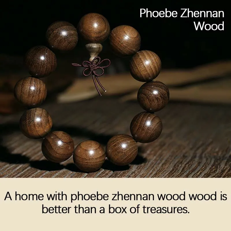 Rare Phoebe Zhennan Wood Blessing Bracelet - Image 10