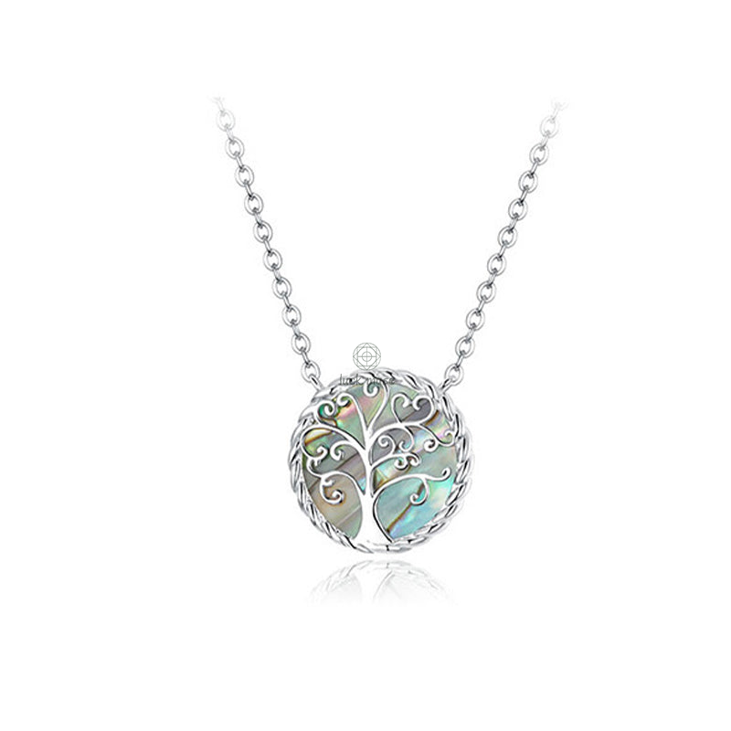 925 Sterling Silver Tree of Life Creation Necklace Pendant - Image 9