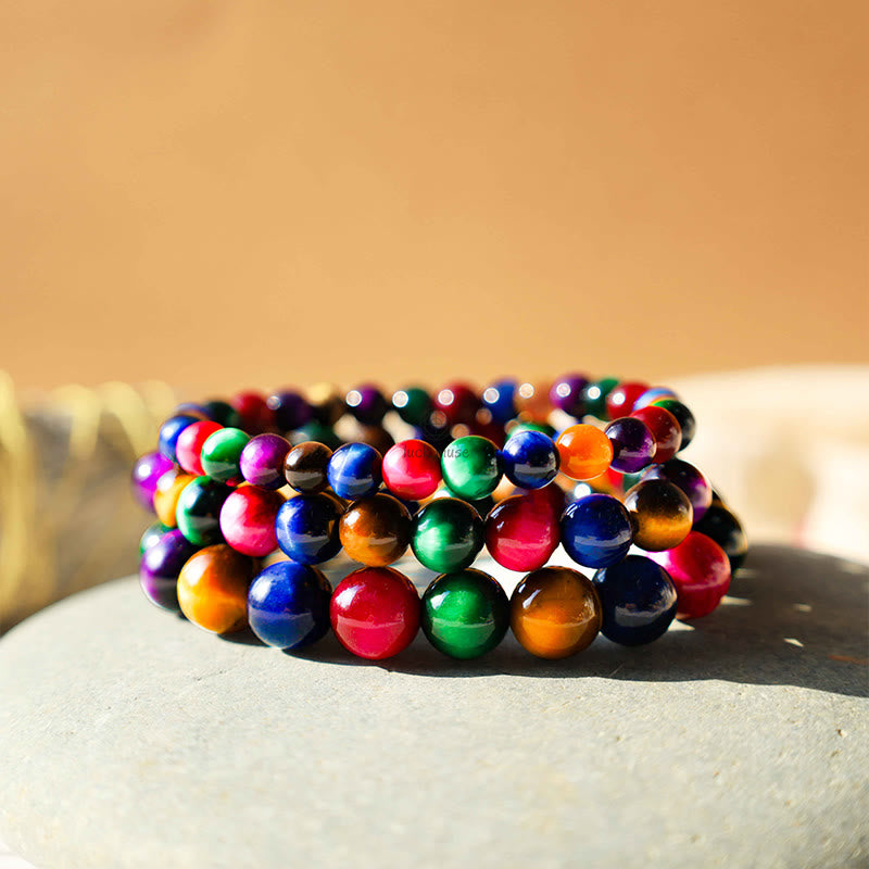 Tiger Eye Resolve and Courage Bracelet by Luck Muse Shop
