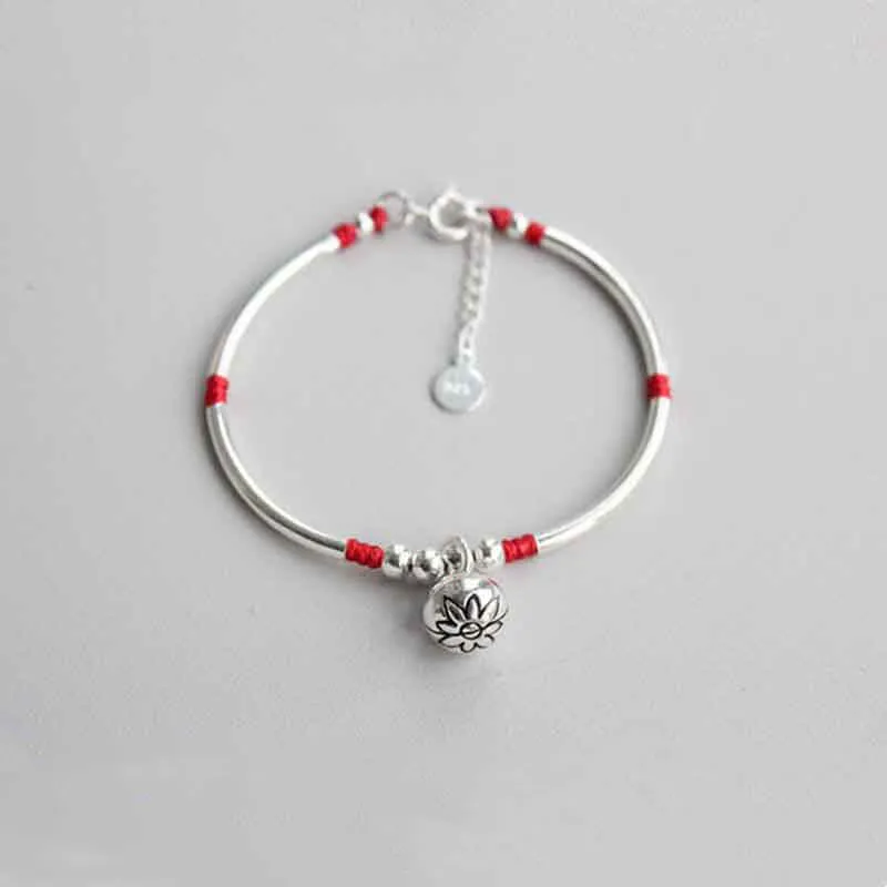 925 Sterling Silver Lotus Flower New Beginning Bracelet by Luck Muse Shop - Image 5