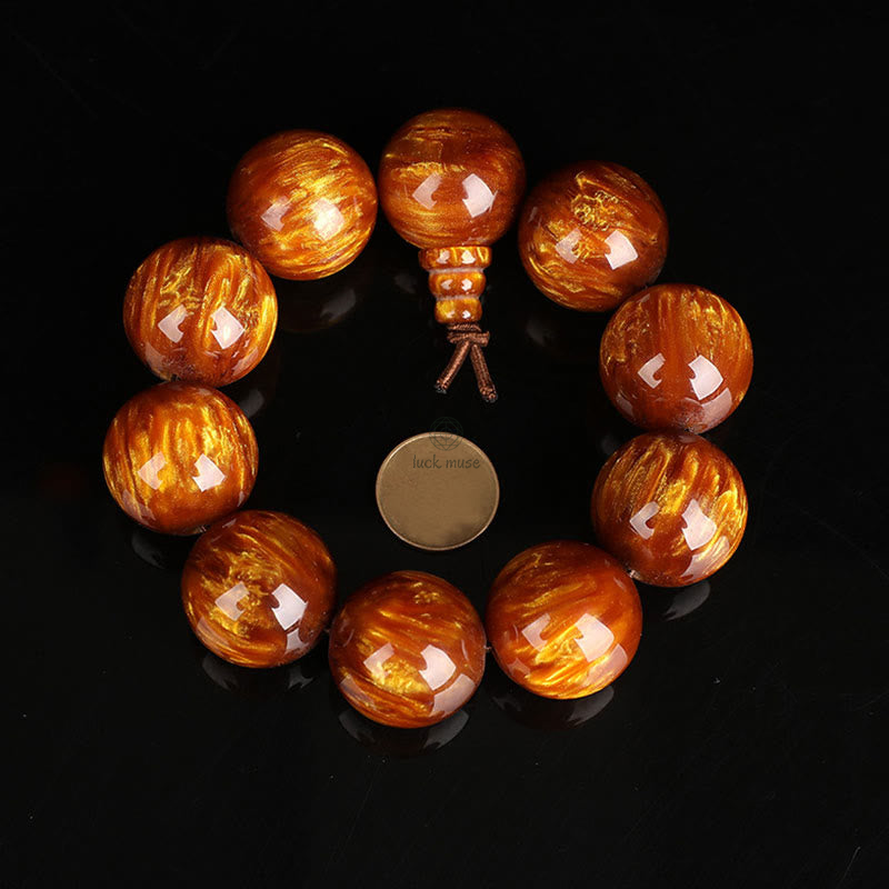 Luck Muse Golden Sea Willow Bracelet for Success and Positivity - Image 12