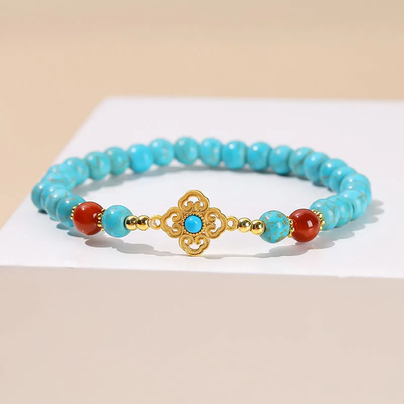 Buddha Turquoise Bead Balance Bracelet for Protection - Image 5