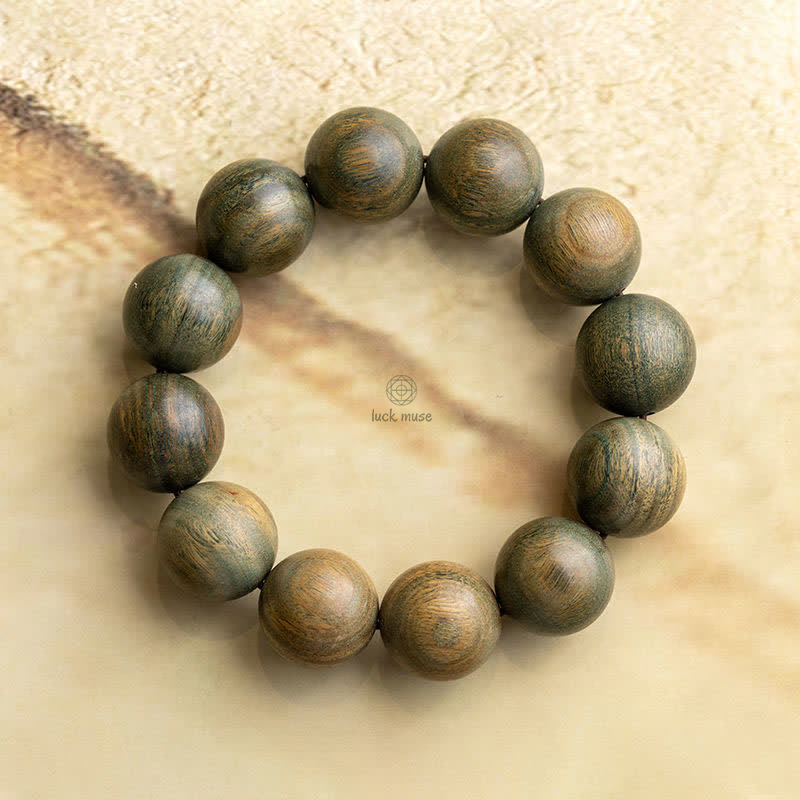 Tibetan Green Sandalwood Healing Bracelet by Luck Muse Shop - Image 18