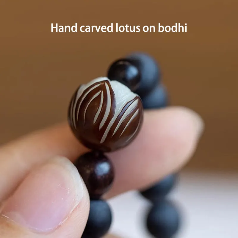 Tibetan Double Layer Bodhi Lotus Healing Bracelet from Luck Muse Shop - Image 4